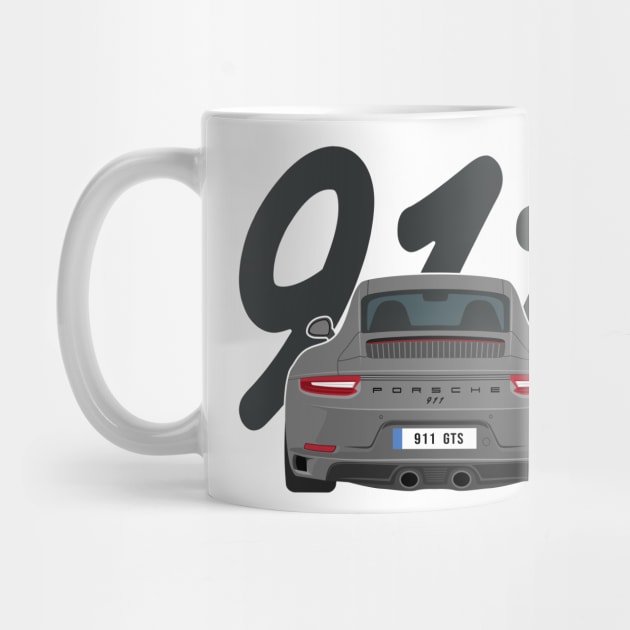 911 gts racing black grey by creative.z